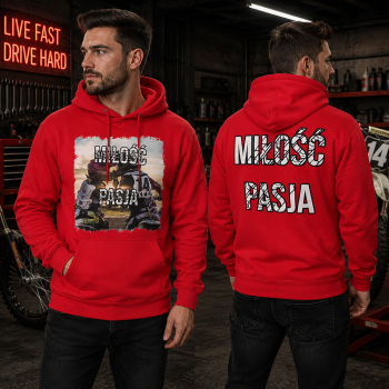 BLUZA Z KAPTUREM M8 MIŁOŚĆ I PASJA